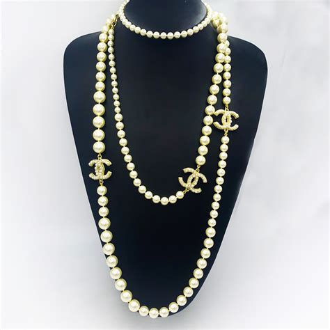 chanel classic necklace price|Chanel necklace online shop.